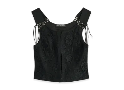 OUR LEGACY Women's Tough Vest "Studio Black Micro Canvas"