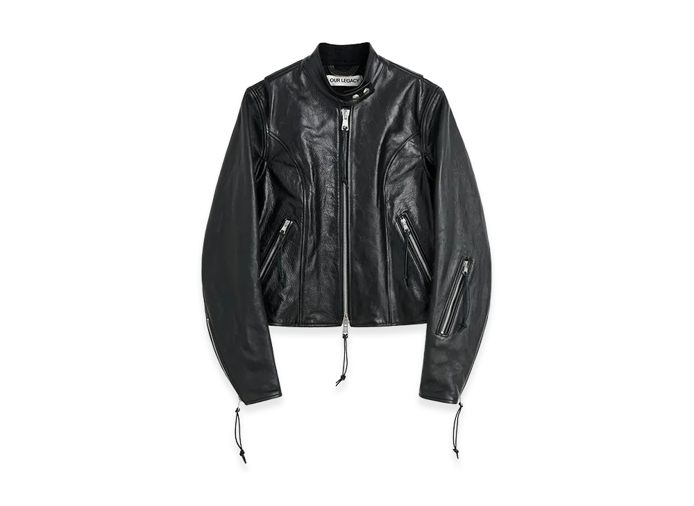 OUR LEGACY Women's Yokai Jacket "Whisker Black Buffed Lambskin"