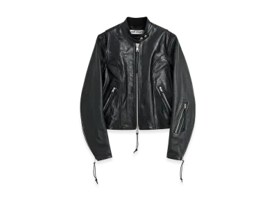 OUR LEGACY Women's Yokai Jacket "Whisker Black Buffed Lambskin"