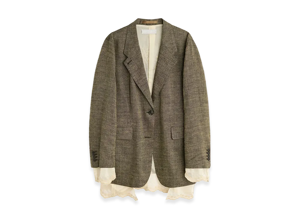 OUR LEGACY Women's Drip Blazer "Deep Husk Soft Grain Weave"