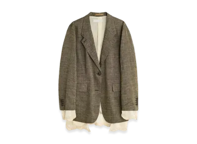 OUR LEGACY Women's Drip Blazer "Deep Husk Soft Grain Weave"