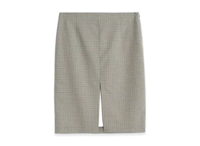 OUR LEGACY Women's Siren Skirt "Frosted Moss Check Nexwool"