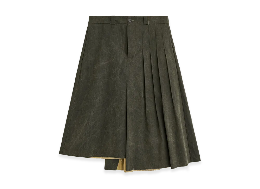 OUR LEGACY Women's Origami Skirt "Antique Mudd Coated Sateen"