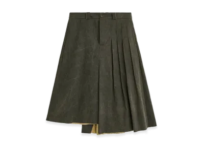 OUR LEGACY Women's Origami Skirt "Antique Mudd Coated Sateen"
