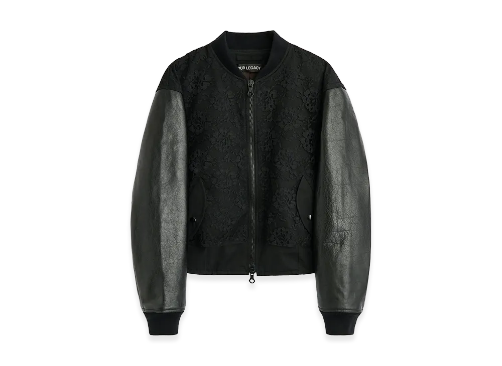 OUR LEGACY Women's Stage Bomber "Studio Black Micro Canvas"