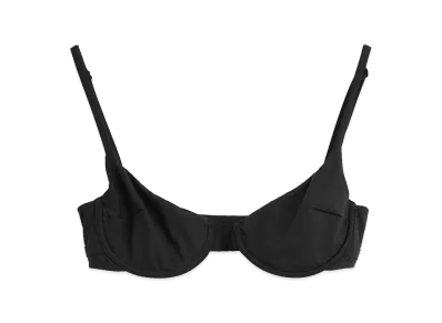 OUR LEGACY Women's Meguro Bikini Top "Jet Black Jersey"