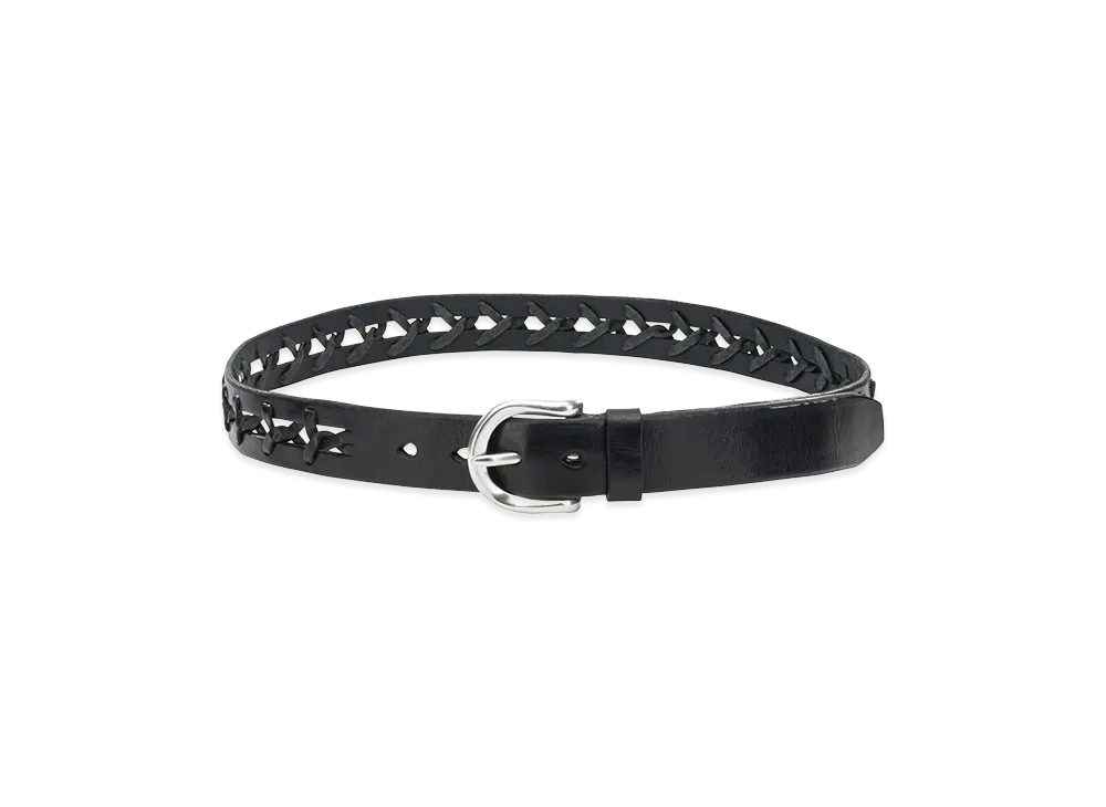 OUR LEGACY Cow Leather Belt "Black"