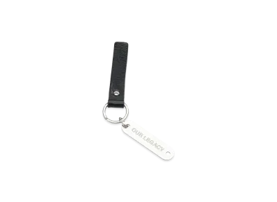OUR LEGACY Leather Keychain "Black"