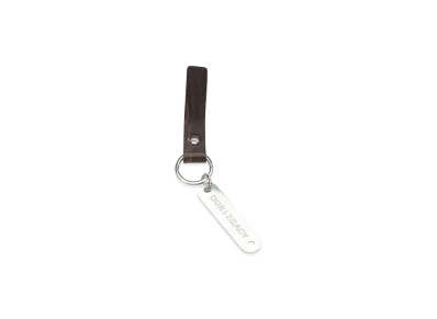 OUR LEGACY Leather Keychain "Brown"