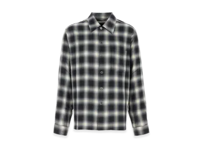 OUR LEGACY Embroidered Viscose Oversize Shirt "Checked"