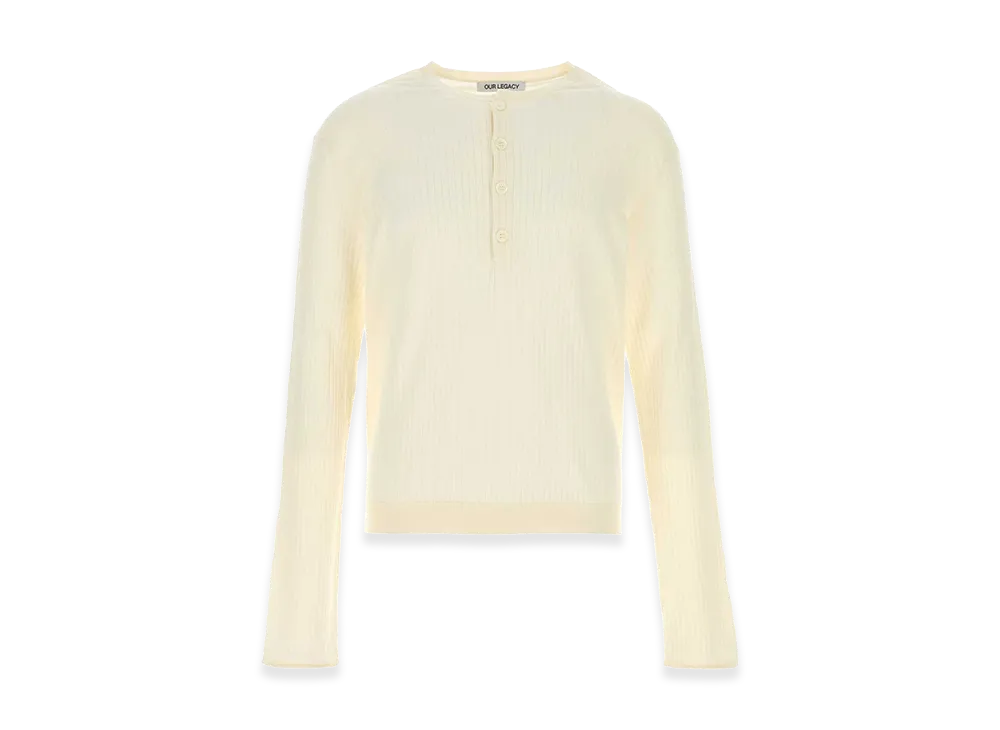 OUR LEGACY Cotton Sweater "Ivory/White"