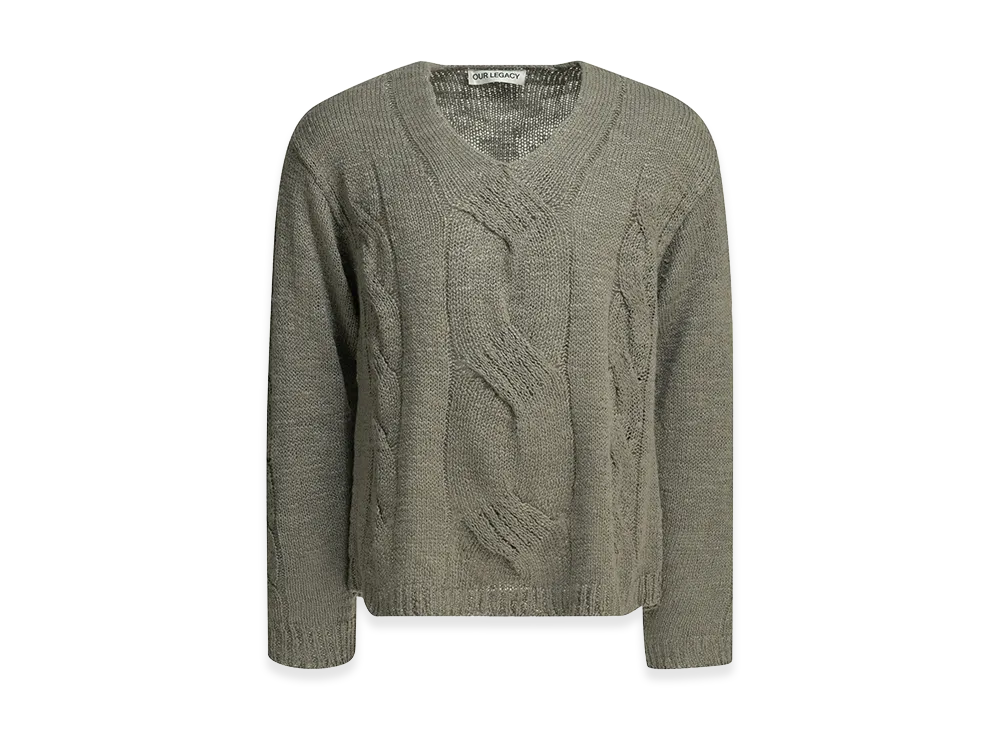 OUR LEGACY 25AW グレー Vネックセーター メンズ用 OUR LEGACY Vネック | SSENSE 日本