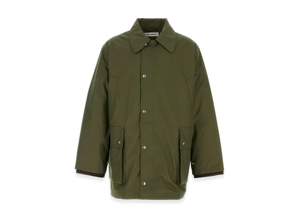 OUR LEGACY Cotton Blend Hunter Jacket "Green"