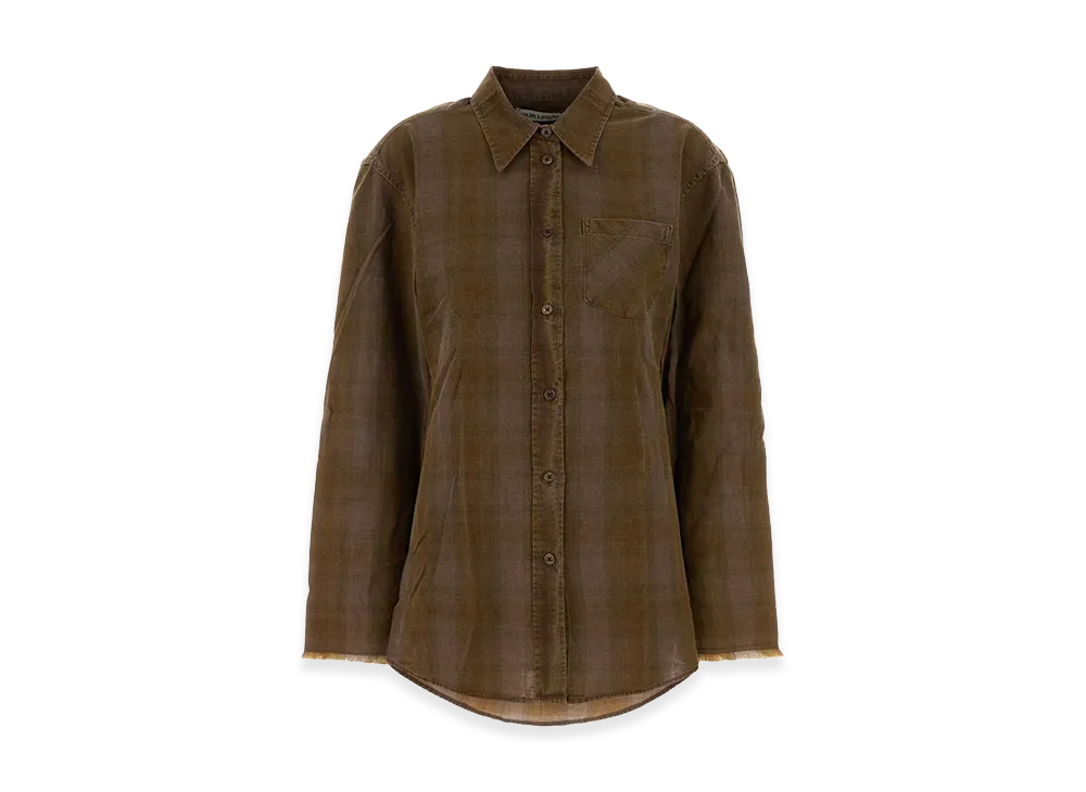 OUR LEGACY Women's Cotton Daisy Shirt "Brown"