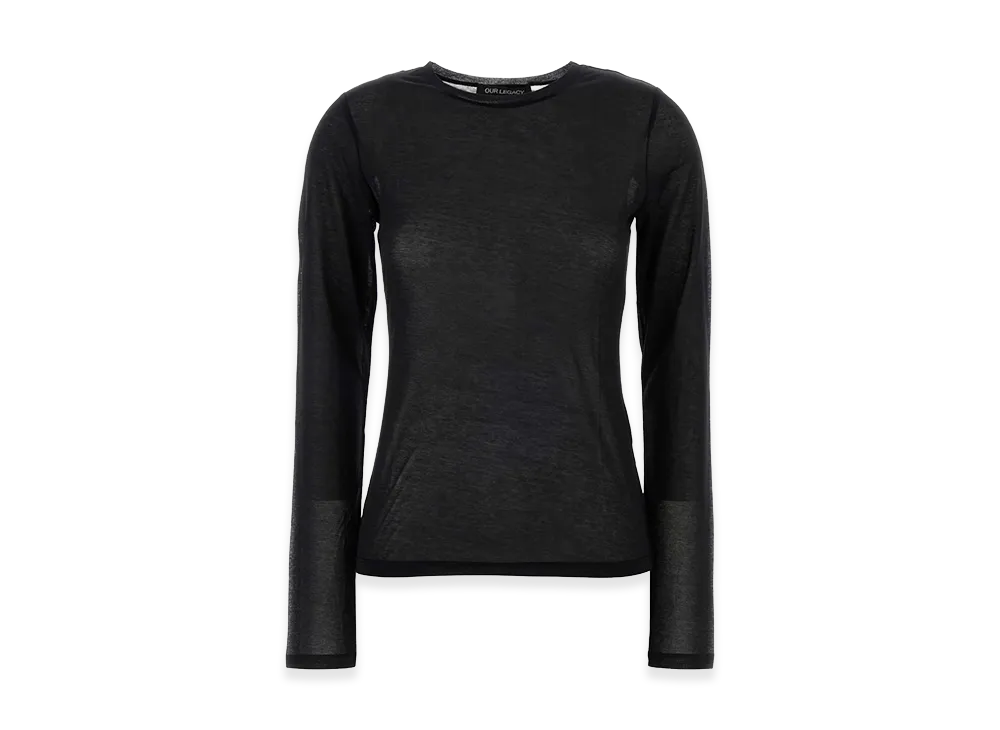 OUR LEGACY Women's Cotton Blend T-Shirt "Black"
