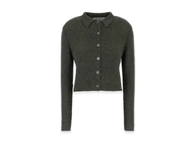 OUR LEGACY Women's Alpaca Blend Mazzy Cardigan "Dark Green"