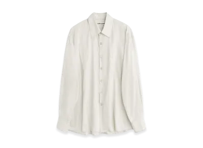 OUR LEGACY Above Shirt "Faded Bone Windstripe Lyocell"