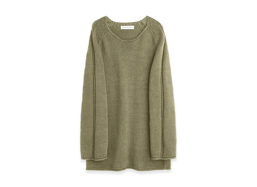 OUR LEGACY Women's False Roundneck "Slate Grey Cloud Cotton"