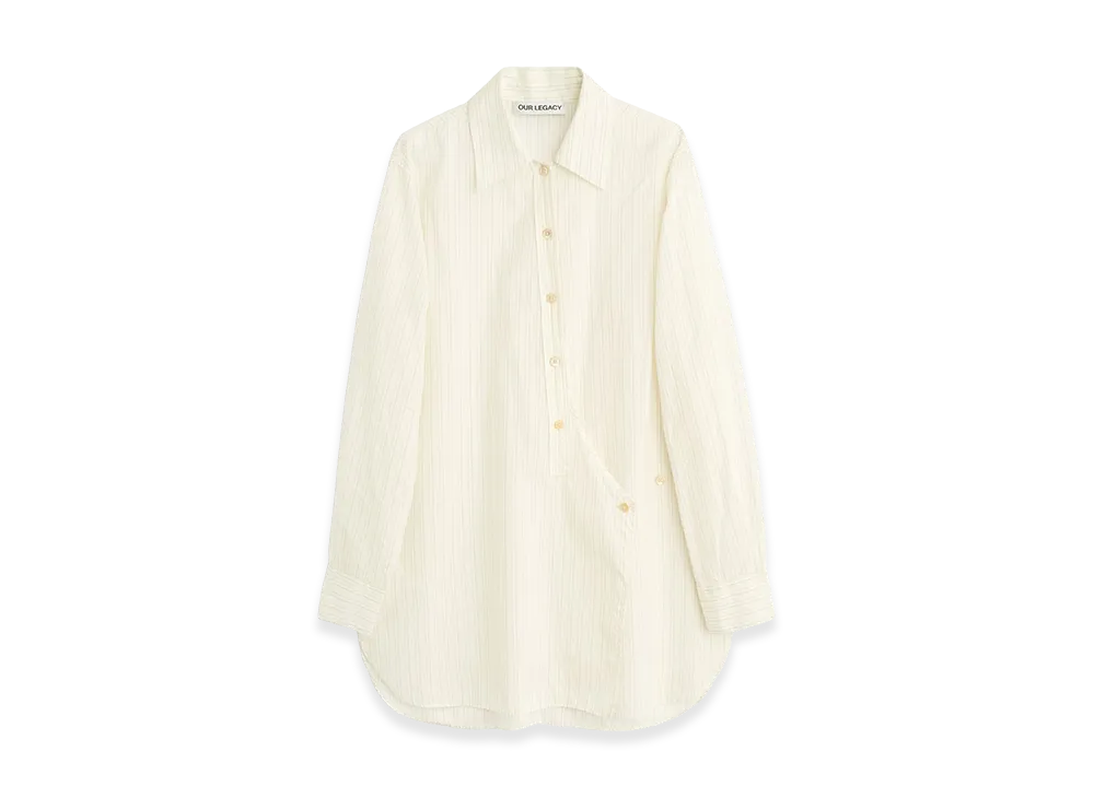 OUR LEGACY Women's Wave Shirt "Penstripe Coolthread Cloth"