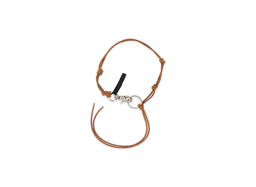 OUR LEGACY Leather Ladon Necklace "Camel"