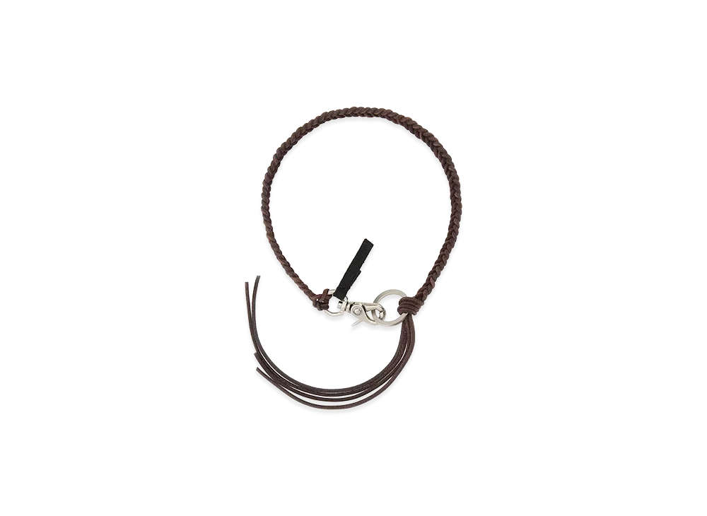 OUR LEGACY Leather Ladon Necklace "Brown"