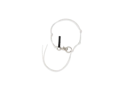 OUR LEGACY Leather Ladon Necklace "White"