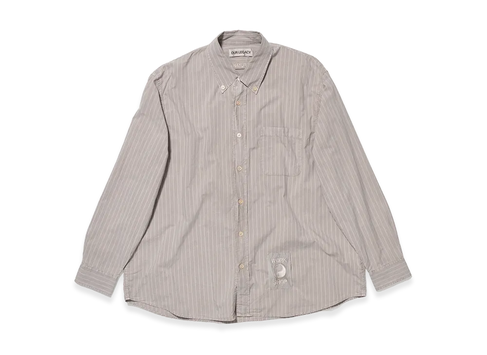 OUR LEGACY Work Shop Work Shop Shirt "Choco Stripe"