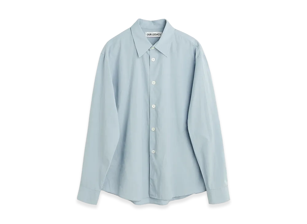 OUR LEGACY Powder Blue Liquid Poplin "Powder Blue Liquid Poplin"