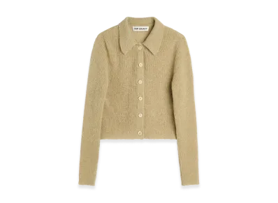 OUR LEGACY Women's Mazzy Polo "Soft Sage Fuzzy Alpaca"