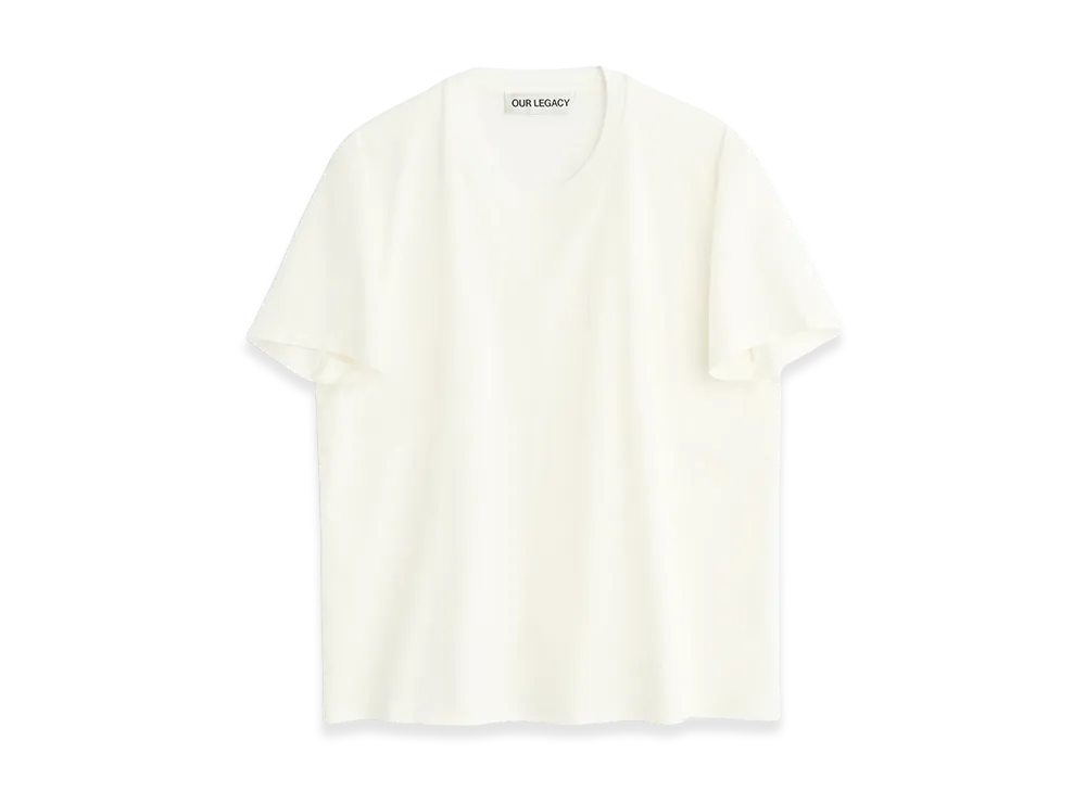 OUR LEGACY Women's Classic T-Shirt "White Clean Jersey"