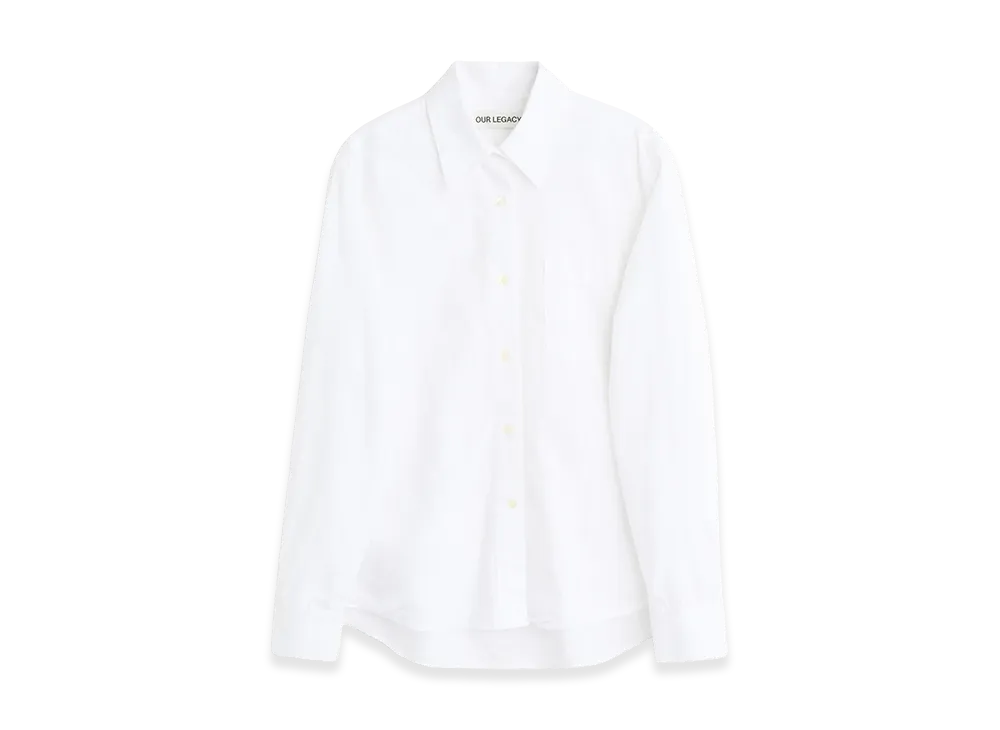 OUR LEGACY Women's Forever Shirt "White Liquid Poplin"