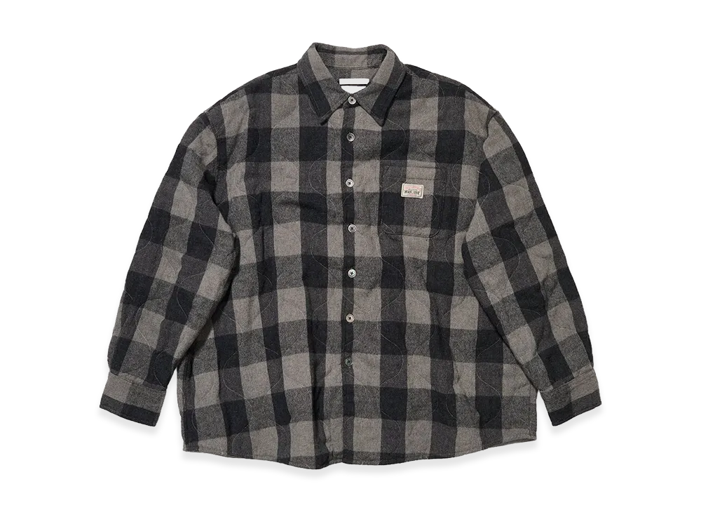 OUR LEGACY Work Shop x Stussy Borrowed Jacket "Beige Check OD Black"