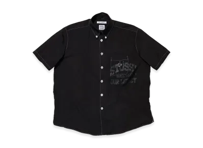 OUR LEGACY Work Shop x Stussy Borrowed Bd Shortsleeve "White OD Black"