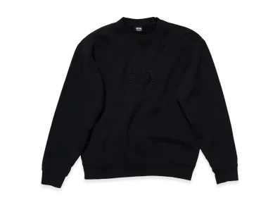 OUR LEGACY Work Shop x Stussy OL Sun Pig. Dyed Crew "Overdyed Black"