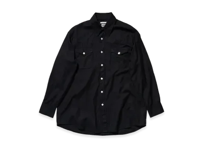 OUR LEGACY Work Shop x Stussy Ranch Shirt "Black High Twist Twill"