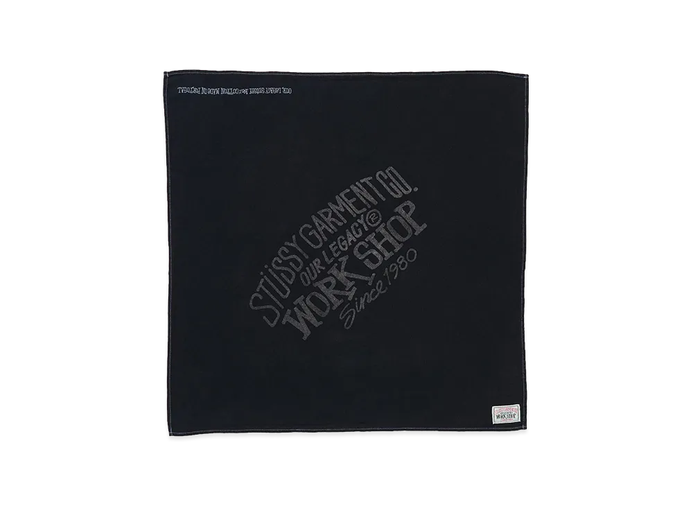OUR LEGACY Work Shop x Stussy Bandana "Paisley OD Black"
