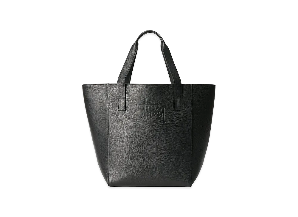 OUR LEGACY Work Shop x Stussy Work Tote "Black Leather"