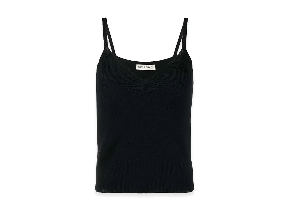 OUR LEGACY Women's Knitted Singlet "Black"