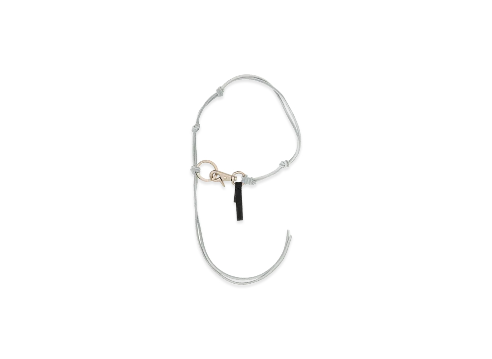 OUR LEGACY Leather Keychain "Azure"