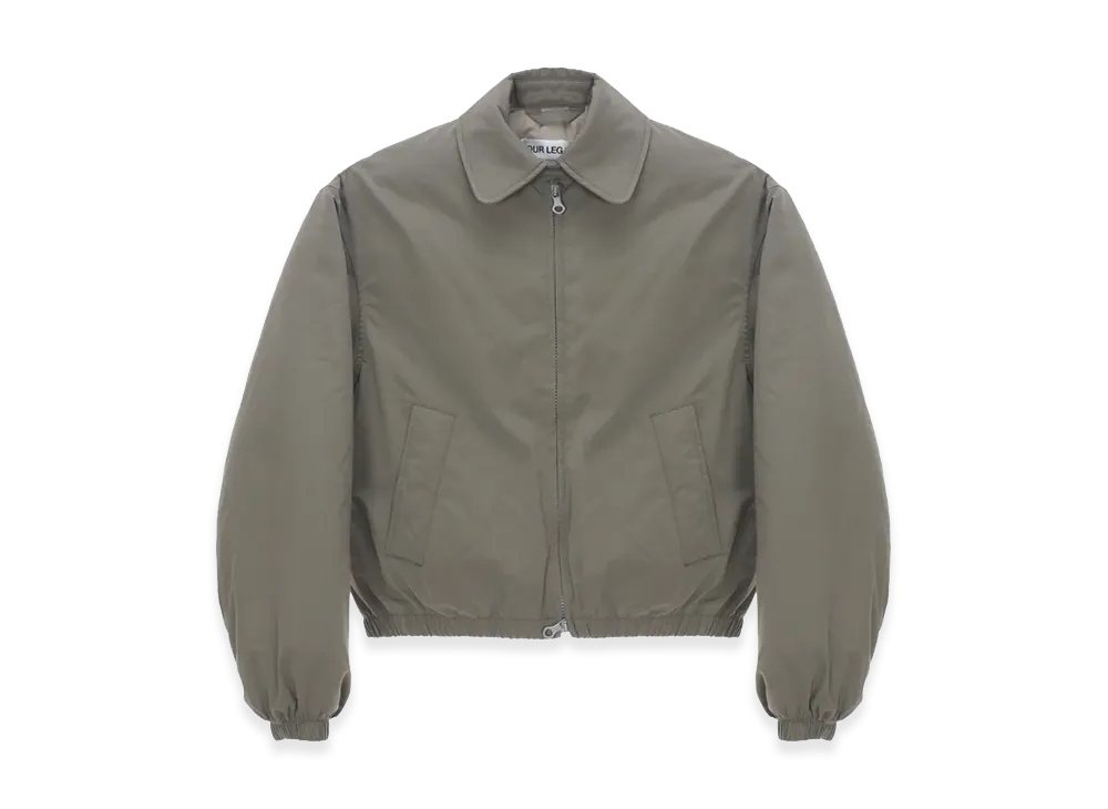 OUR LEGACY Women's Cropped Avenue Puffa Jacket "Solaro Sage Tide Cotton Nylon"