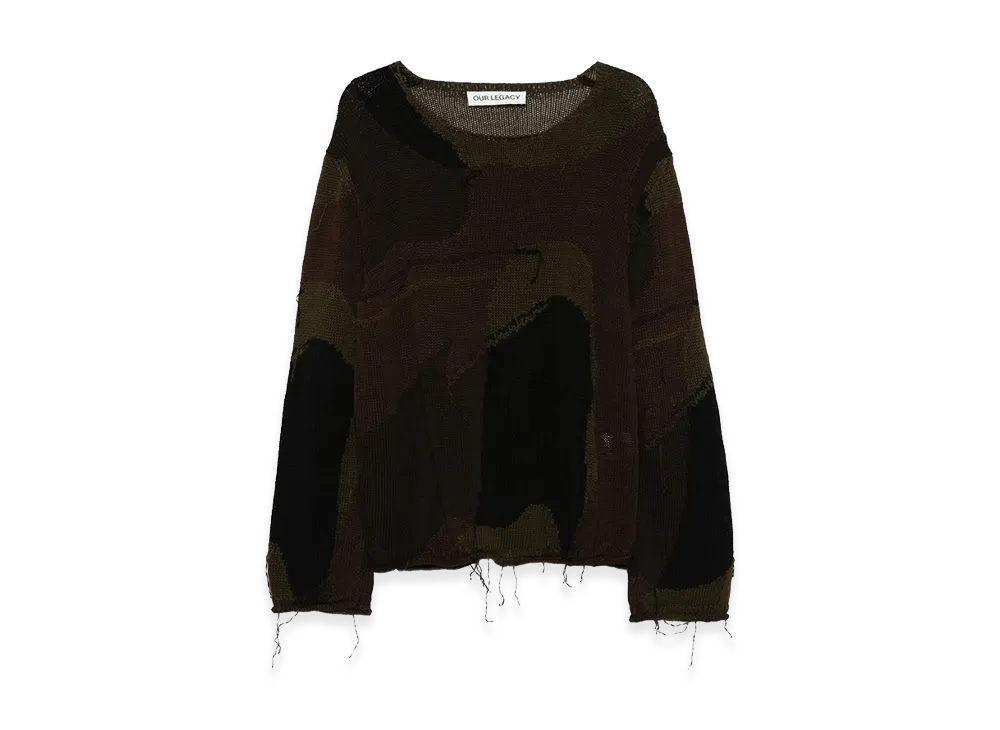 OUR LEGACY Sweater "Brown/Green"