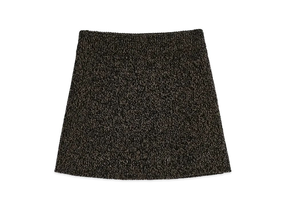 OUR LEGACY Women's Sculpt Skirt "Bear Twist Mouline Wool"