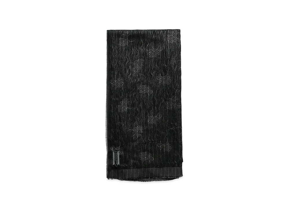 OUR LEGACY Ornate Scarf "Black Alluring Cotton Jaquard"