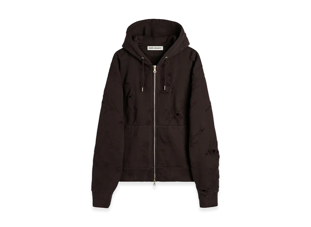OUR LEGACY Rascal Hood "Burnt Bouquet Star Fleece"