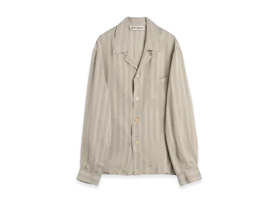 OUR LEGACY Private Shirt "Quiet Greige Stripe Mist Weave"