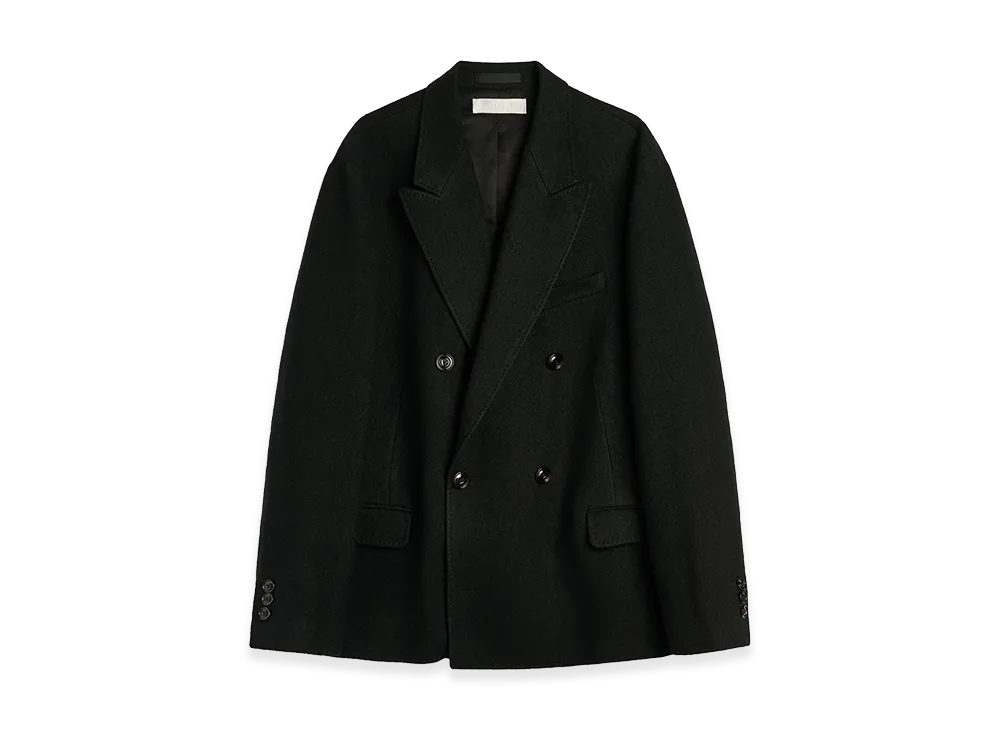 OUR LEGACY Halt Blazer "Miner Black Feral Wool"