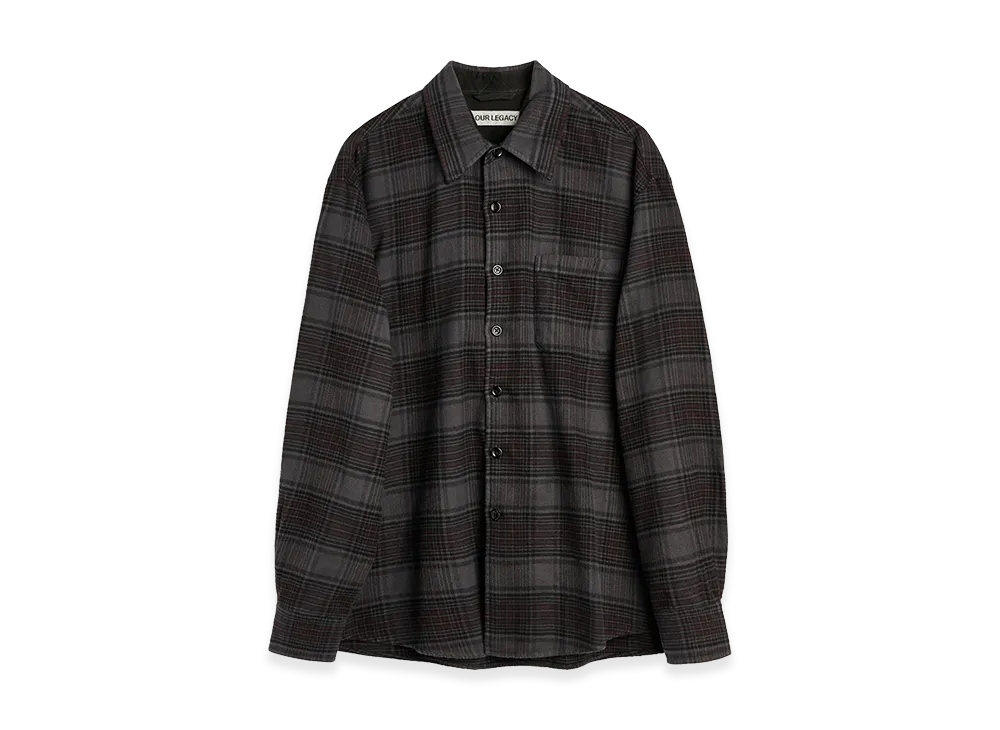 OUR LEGACY Above Shirt "Faded Nocturne Check Flannel"