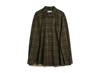 OUR LEGACY Borrowed Shirt "More Check Print"