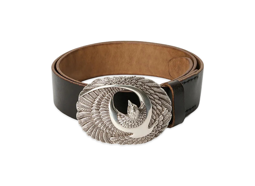 OUR LEGACY Eagle Belt "Black Coffe Waxed Chromexcel"