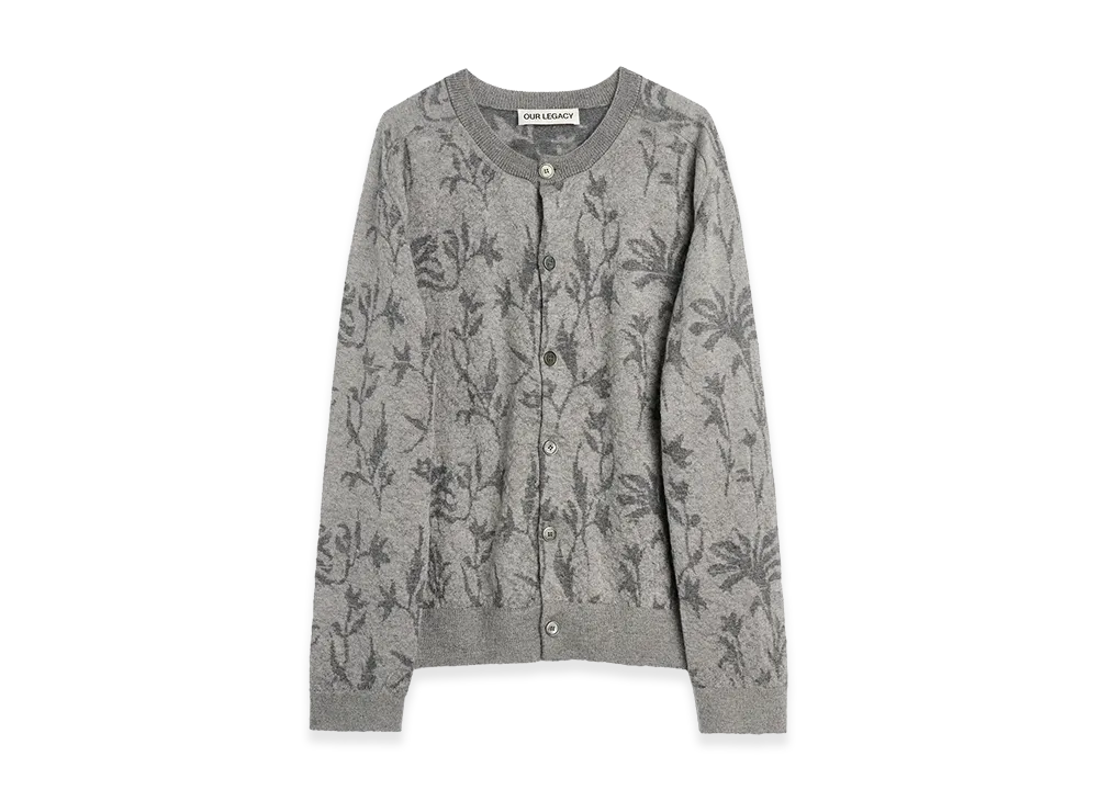OUR LEGACY True Cardigan "Cloudy Meadow Mohair Intarsia"